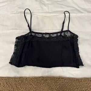 Urban Outfitters Lacy Black Lace Detail Top